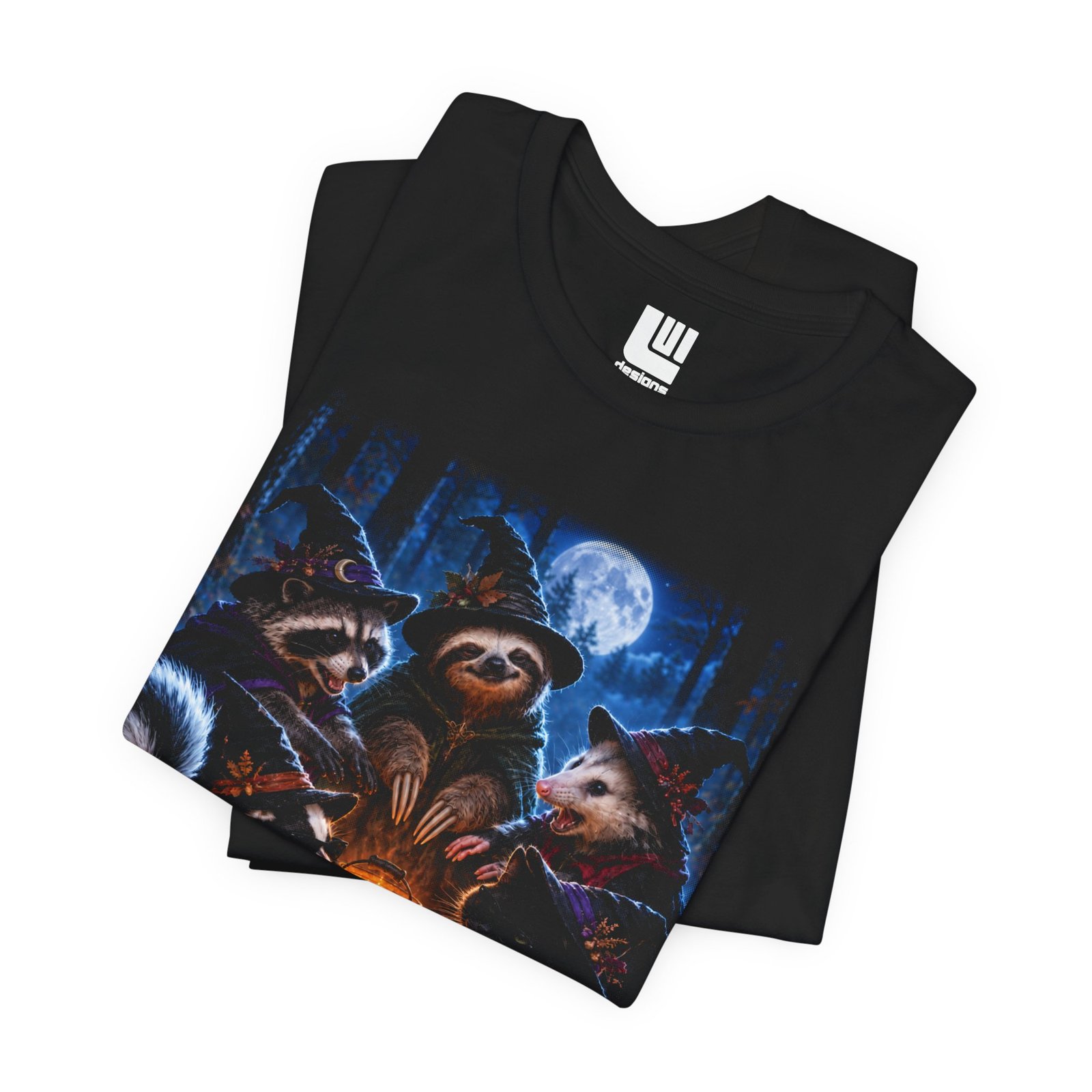 Witch Coven Shirt, Moonlit Halloween Tee - Image 4