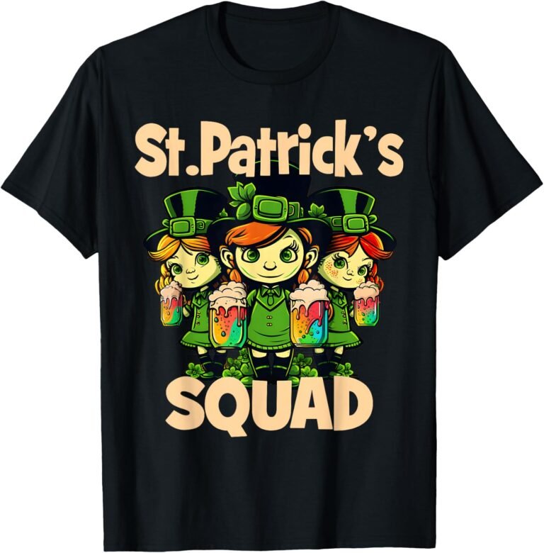 St Patrick's Shenanigans Squad Shirt, Green Proud Irish Tee, St Paddy's Day Gift design