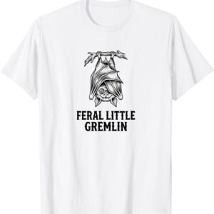 Feral Gremlin Bat Shirt, Vintage Retro Bat Tee, Gremlin Lover Gift