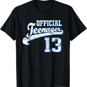 Official Teenager Shirt, 13th Birthday Tee, Teenager Gift