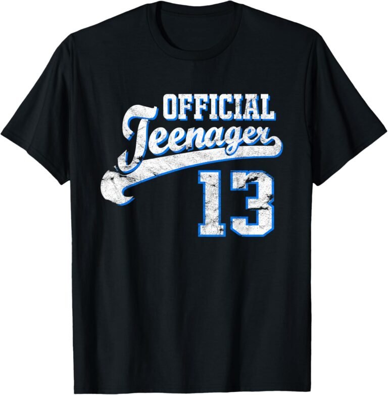 Official Teenager Shirt, 13th Birthday Tee, Teenager Gift design
