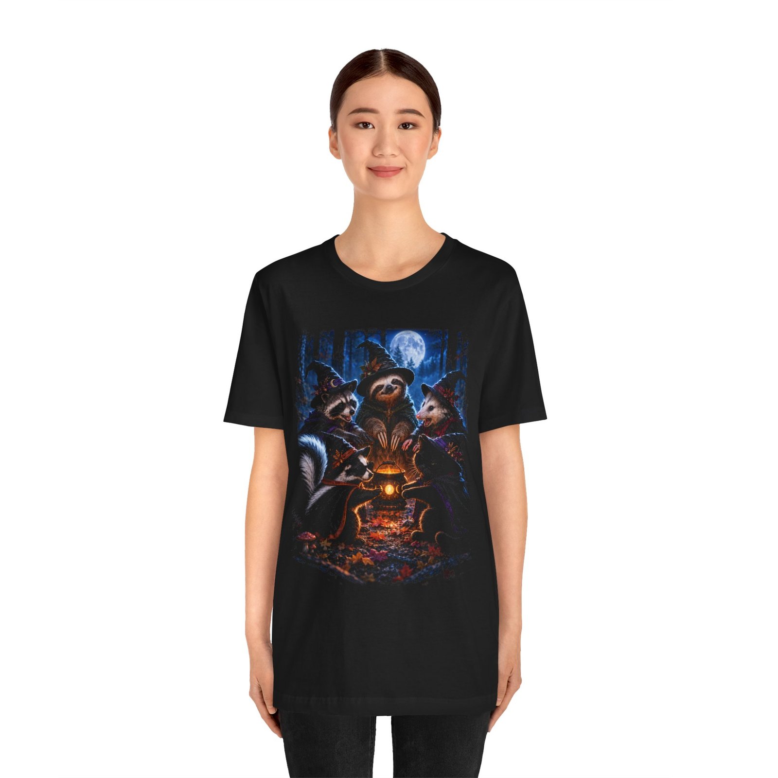 Witch Coven Shirt, Moonlit Halloween Tee - Image 5