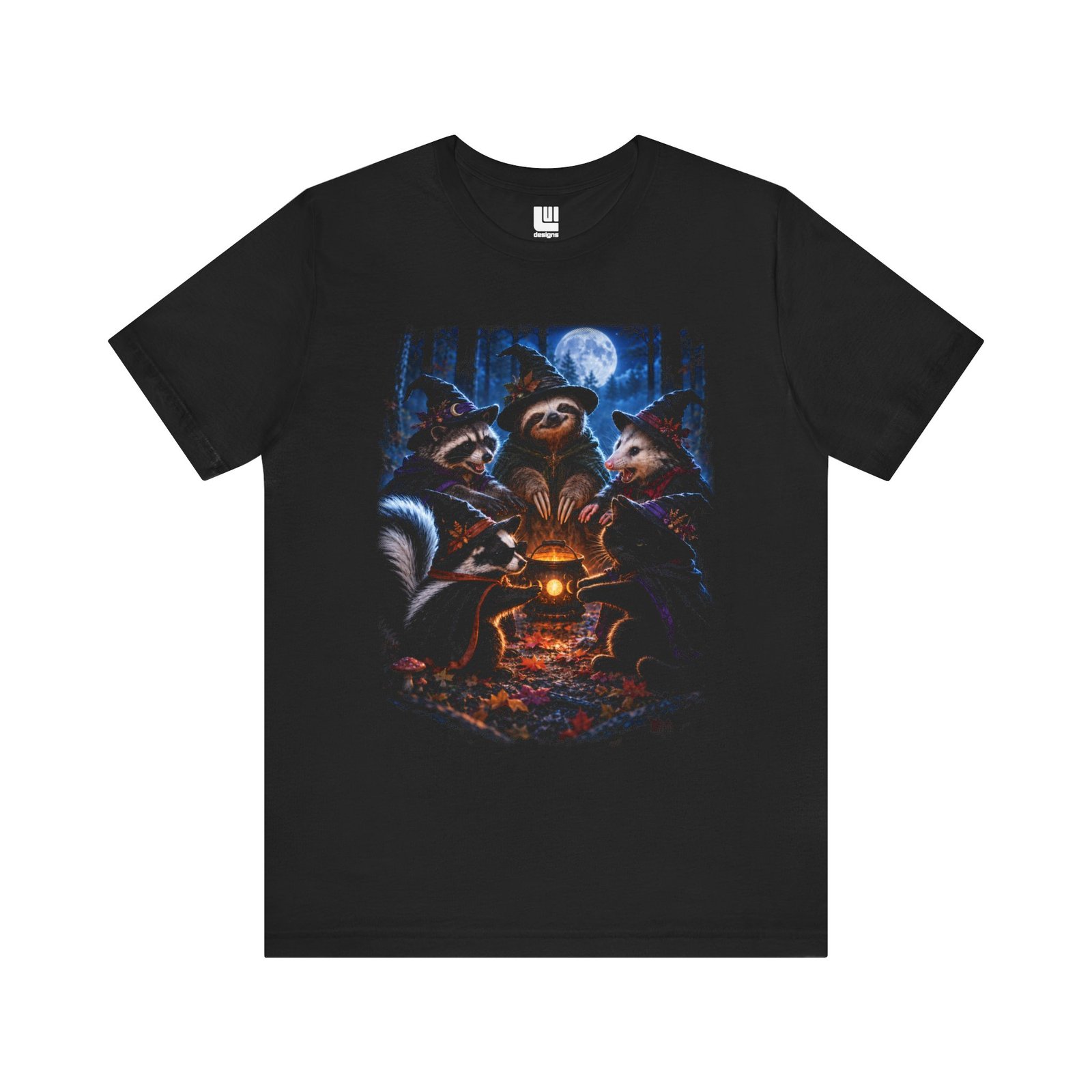 Witch Coven Shirt, Moonlit Halloween Tee - Image 2
