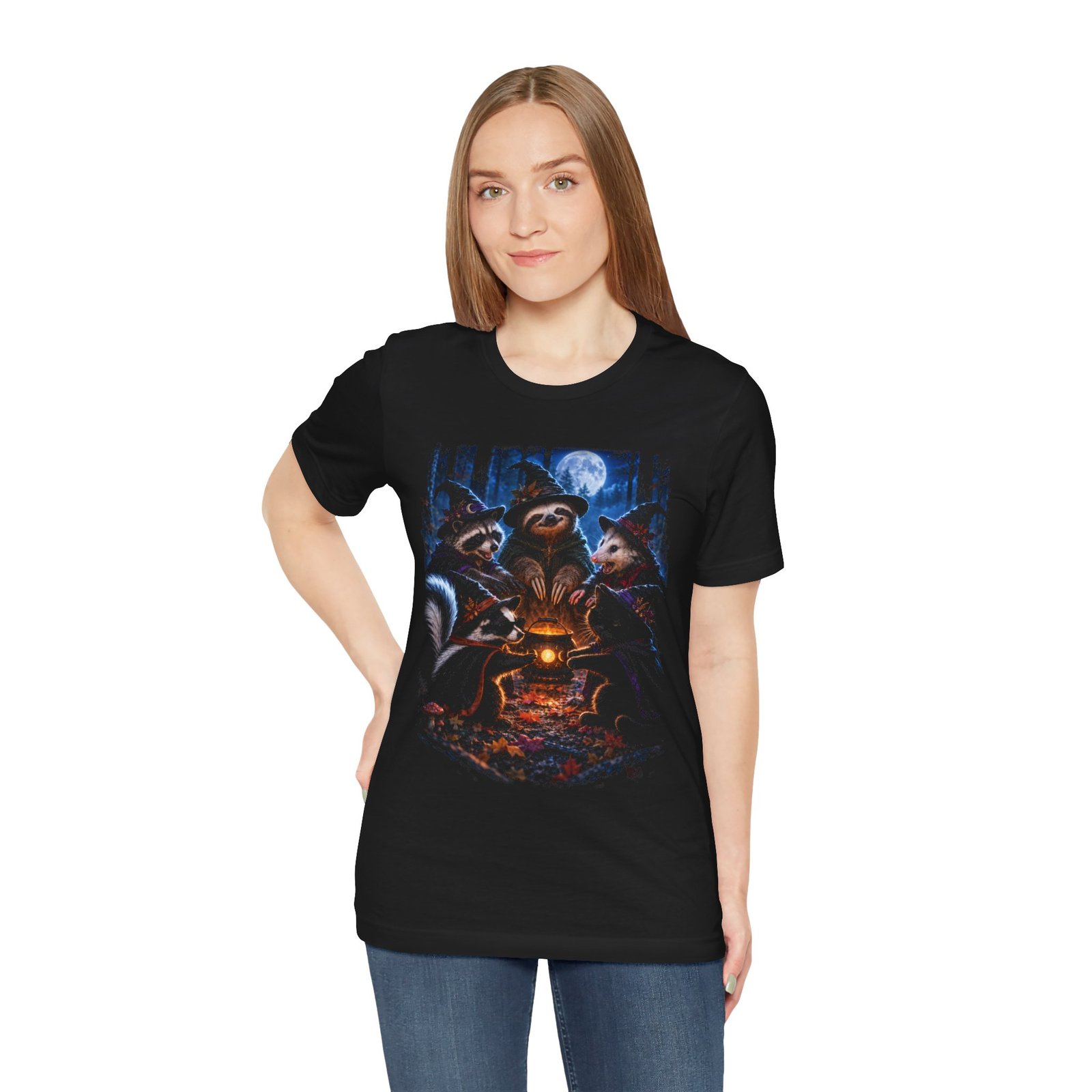 Witch Coven Shirt, Moonlit Halloween Tee - Image 6