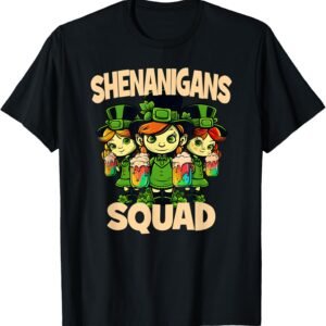 St Patrick's Shenanigans Squad Shirt V2, Green Proud Irish Tee, St Paddy's Day Gift