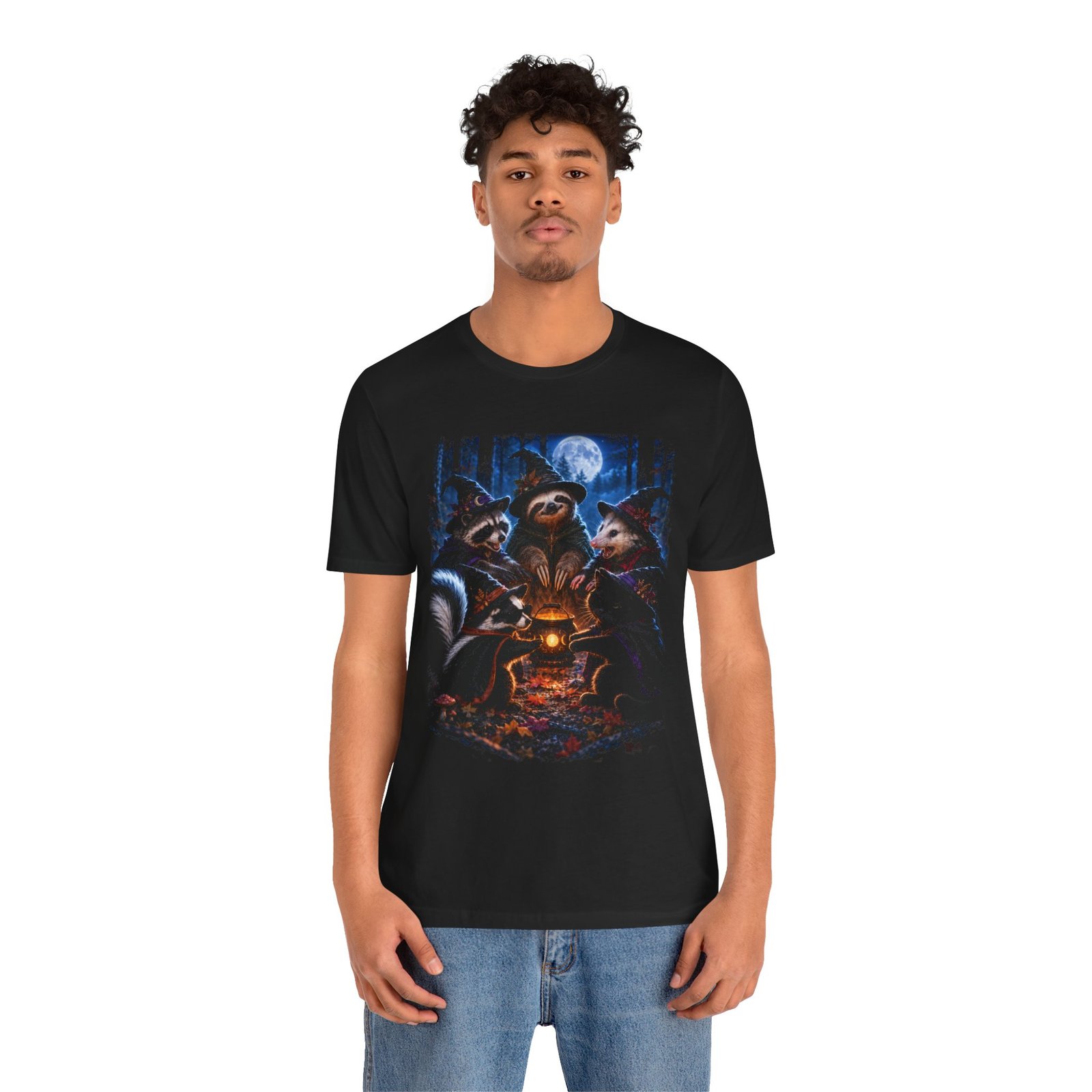 Witch Coven Shirt, Moonlit Halloween Tee - Image 11