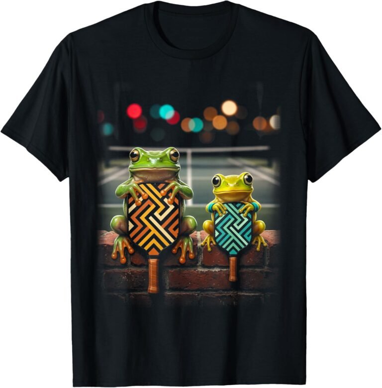 Frogs Mixed Doubles Pickleball Shirt, Matching Partner Tee, Pickleball Gift design
