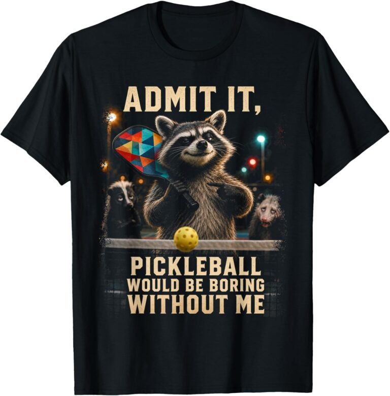 Admit It Raccoon Shirt, Pickleball Brag Without Me Tee, Funny Pickleball Gift design