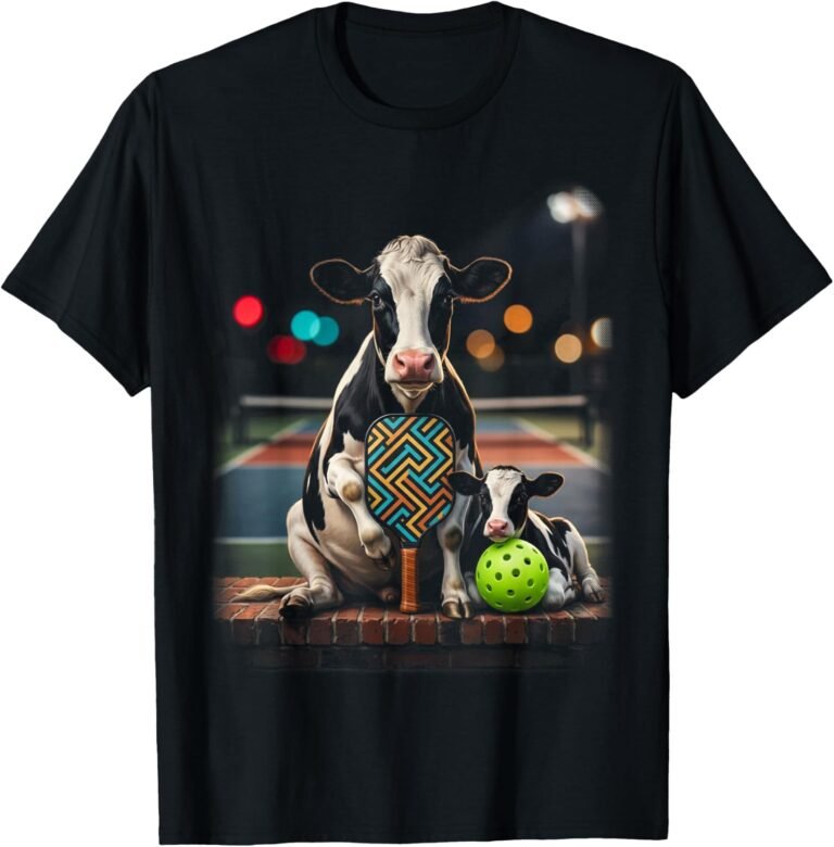 Cow Family Pickleball Shirt, Matching Outfit Tee, Cow Lover Gift design