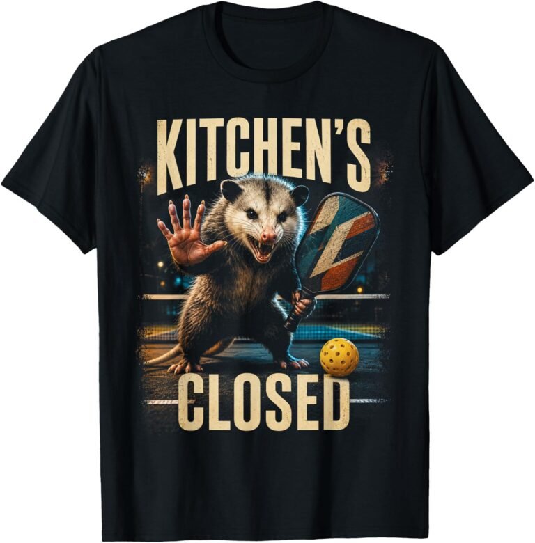 Kitchens Closed Opossum Shirt, Pickleball Hand Stop Tee, Funny Pickleball Gift design