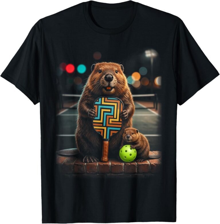 Beaver Family Pickleball Shirt, Matching Outfit Tee, Beaver Lover Gift design