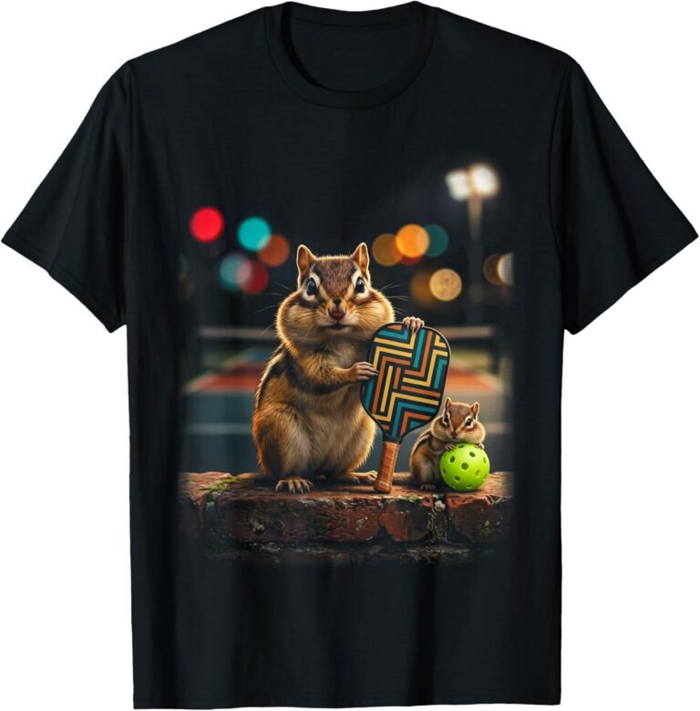 Chipmunk Family Pickleball Shirt, Matching Outfit Tee, Chipmunk Lover Gift design