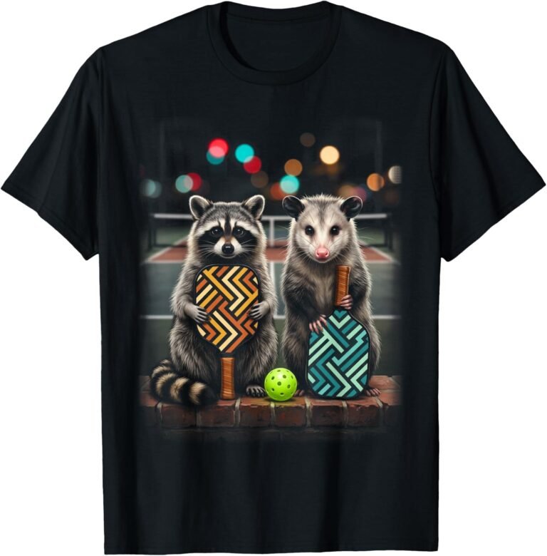 Raccoon & Opossum Pickleball Partner Shirt, Favorite Partner Ever Tee, Pickleball Gift design