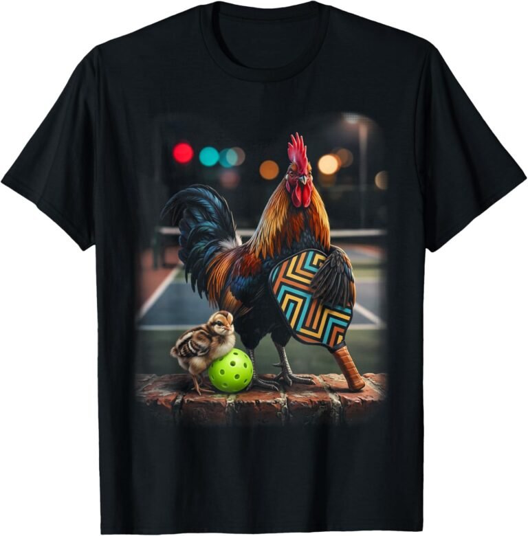 Rooster Family Pickleball Shirt, Matching Outfit Tee, Chicken Lover Gift design