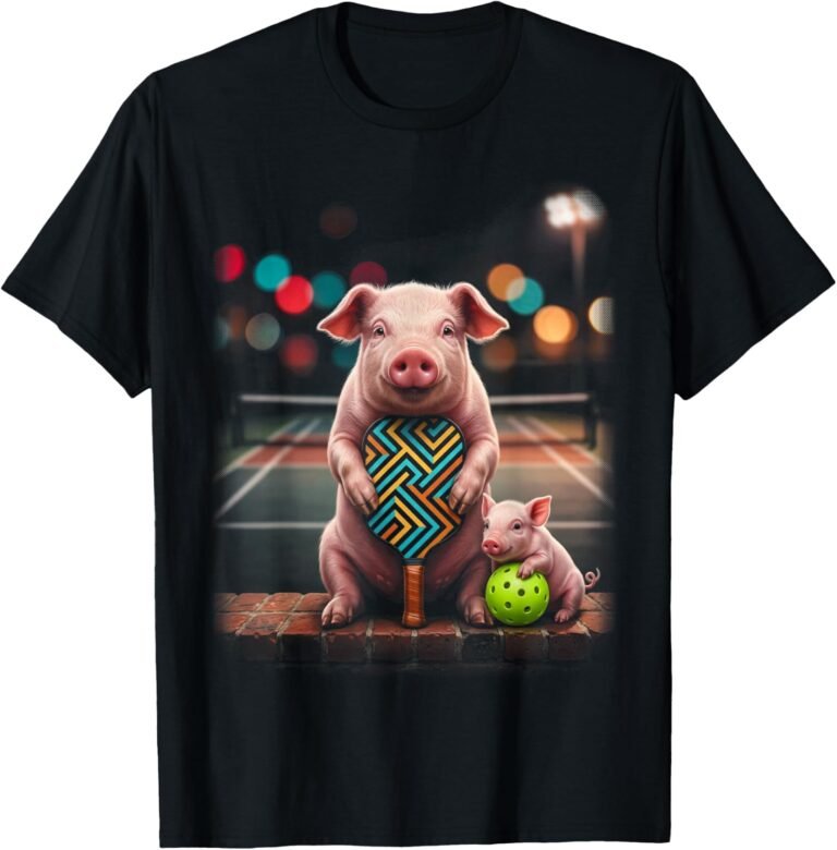Pig Family Pickleball Shirt, Matching Outfit Tee, Pig Lover Gift design
