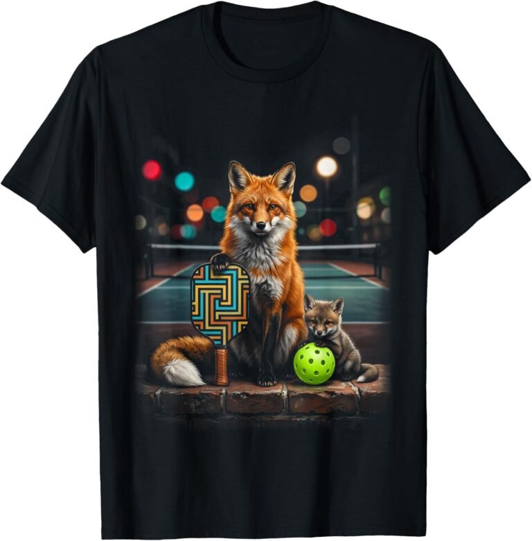 Fox Family Pickleball Shirt, Matching Outfit Tee, Fox Lover Gift design