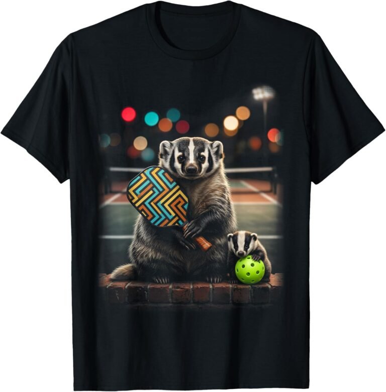 Badger Family Pickleball Shirt, Matching Outfit Tee, Badger Lover Gift design