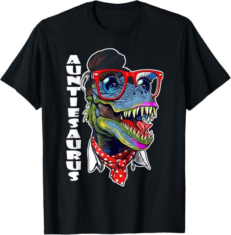 Auntiesaurus Shirt, Funny Aunt Dinosaur Tee, Aunt Gift design