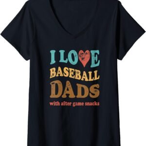 I Love Baseball Dads Shirt, Funny After Game Snacks Tee, Baseball Dad Gift
