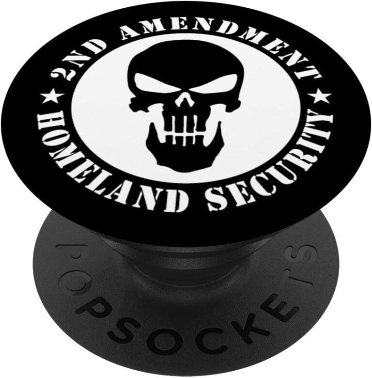 Homeland Security Skull Grip, American Flag Phone Grip, Patriot Gift design