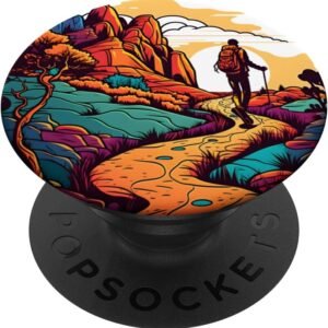 Hiking Trail Adventure PopGrip, Nature Hiker Path Accessory, Outdoors Gift