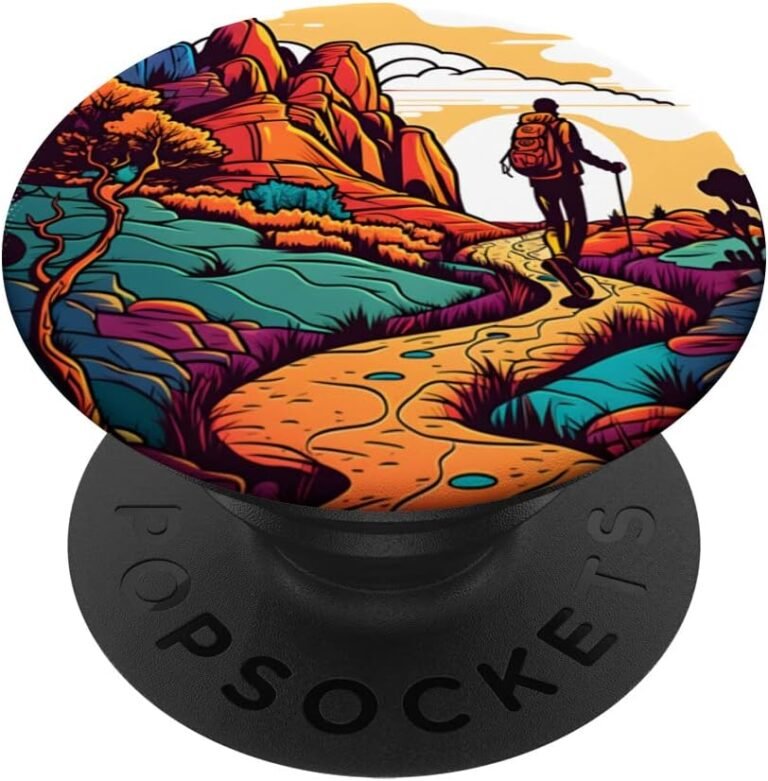 Hiking Trail Adventure PopGrip, Nature Hiker Path Accessory, Outdoors Gift design