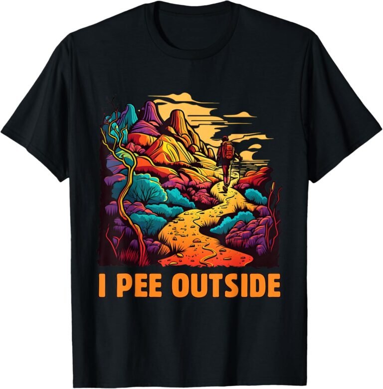 I Pee Outside Shirt, Funny Hiking Tee, Camping Gift design
