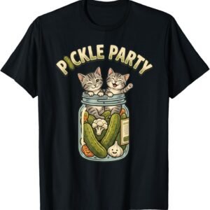 Pickle Party Kittens Shirt, Two Cats in a Jar Tee, Cat Lover Gift