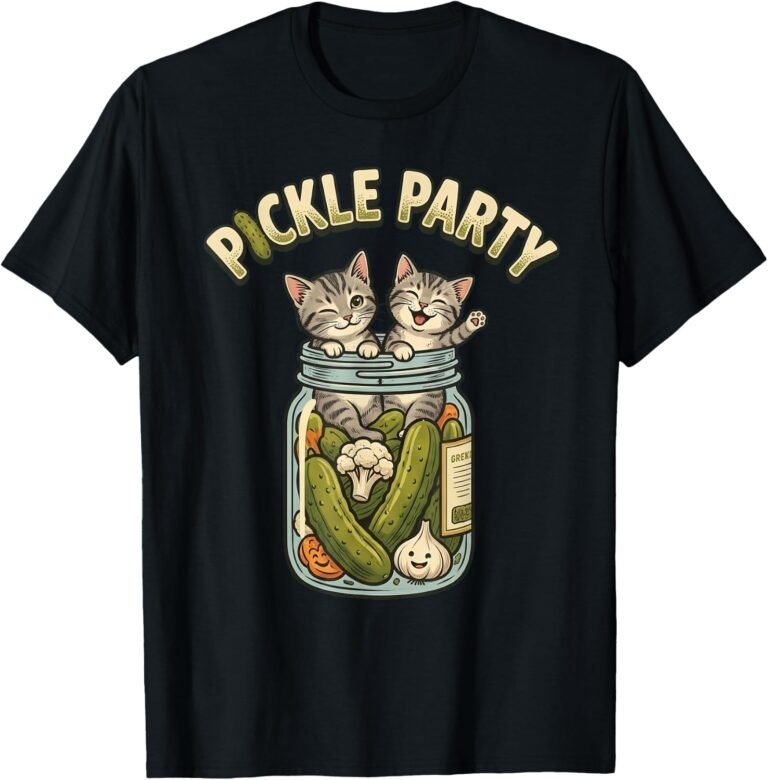 Pickle Party Kittens Shirt, Two Cats in a Jar Tee, Cat Lover Gift design