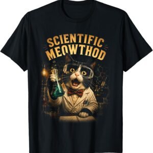 Scientific Meowthod Shirt, Funny Cat Scientist Tee, Cat Lover Gift