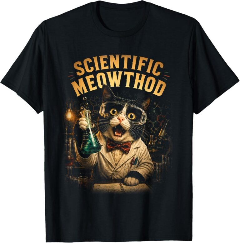 Scientific Meowthod Shirt, Funny Cat Scientist Tee, Cat Lover Gift design