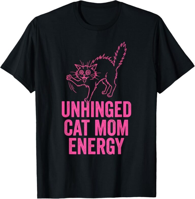 Unhinged Cat Mom Energy Shirt, Hissing Hypno Cat Tee, Funny Cat Gift design