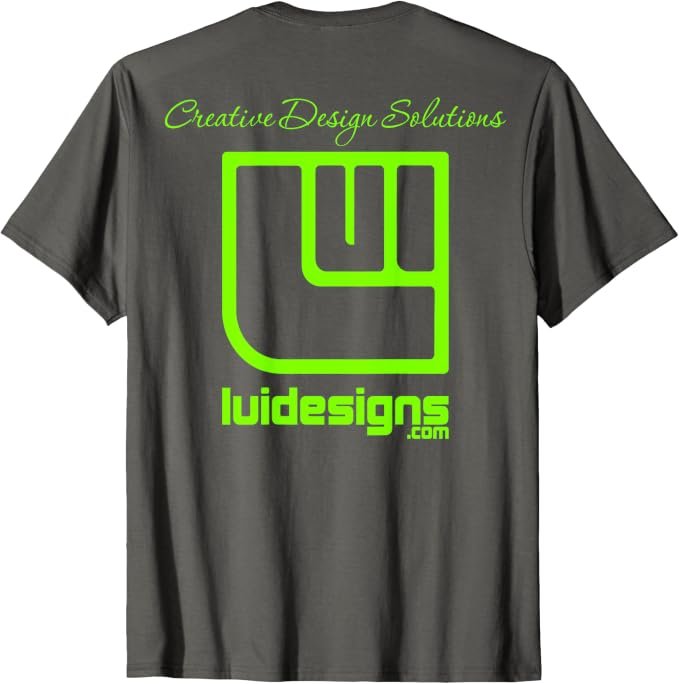 Custom Lui Designs branded shirt