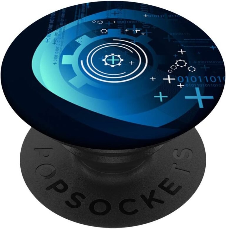 Digital Circuit Motherboard Popsocket Grip, Futuristic Tech Accessory, Tech Mom Gift design