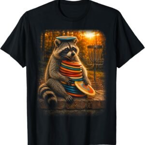 Trash Panda Disc Golf Shirt, Raccoon Disc Hoarder Tee, Funny Disc Golfer Gift