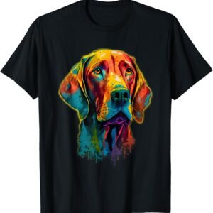 Hungarian Vizsla Shirt, Colorful Dog Mom Tee, Puppy Life Gift