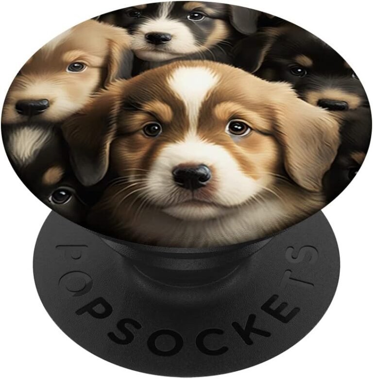 Puppy Pile PopGrip, Cute Puppy Phone Grip, Dog Mom Gift design