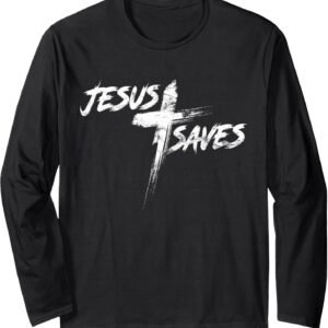 Cross Jesus Saves Shirt, Christian Faith Tee, Inspirational Gift
