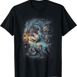 Dreamcore Bedtime Storybook Shirt, Cozy Reading Art Tee, Dreamcore Gift