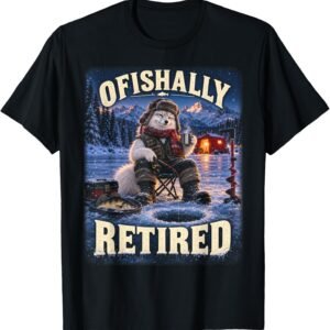 Ofishally Retired Not My Problem Shirt, Fox Ice Fishing Tee, Retirement Gift