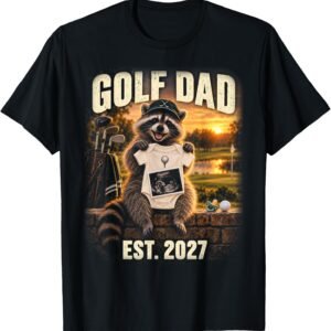 Golf Dad Est 2027 Pregnancy Announcement Shirt, Funny Golfer Tee, Golf Dad Reveal Gift