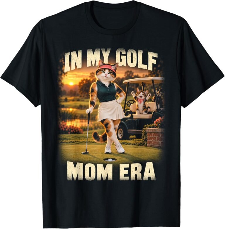 In My Golf Mom Era Shirt, Funny Golfing Mom Tee, Ladies Golf Gift design