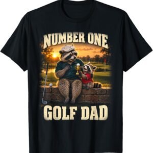 Number One Golf Dad Shirt, Funny Golfer Tee, Fathers Day Papa Gift