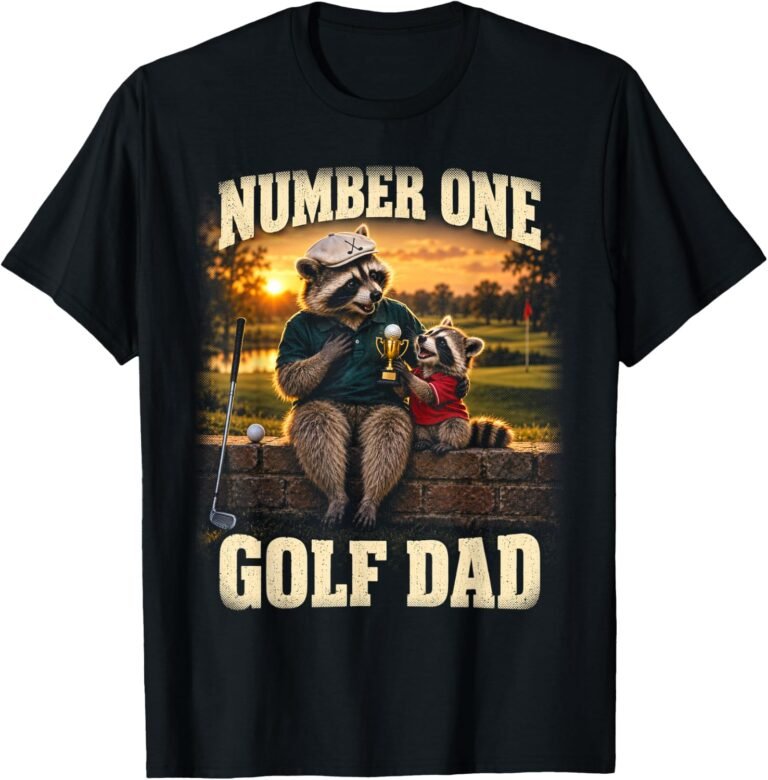Number One Golf Dad Shirt, Funny Golfer Tee, Fathers Day Papa Gift design