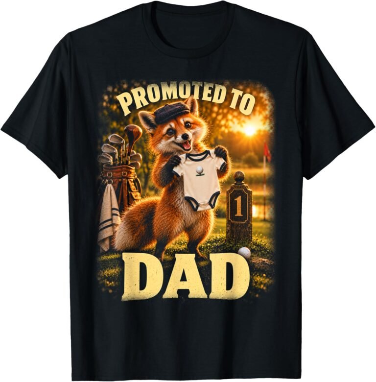 Promoted To Dad 2027 Golf Announcement Shirt, Golfing Daddy Tee, Golf Dad Reveal Gift design
