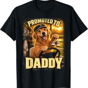 Promoted To Daddy Golf Announcement Shirt, Golfing Father Tee, Golf Dad Reveal Gift