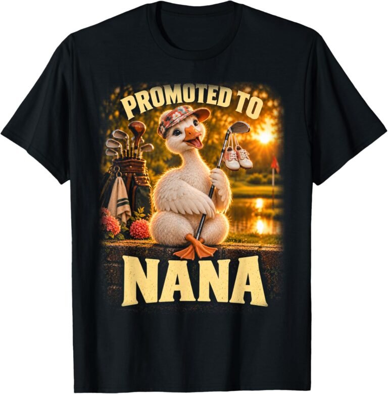 Promoted To Nana Golf Announcement Shirt, Golfing Grandma Tee, Golf Nana Reveal Gift design