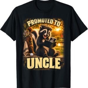 Promoted To Uncle Golf Announcement Shirt, Funny Golfer Tee, Golf Uncle Reveal Gift