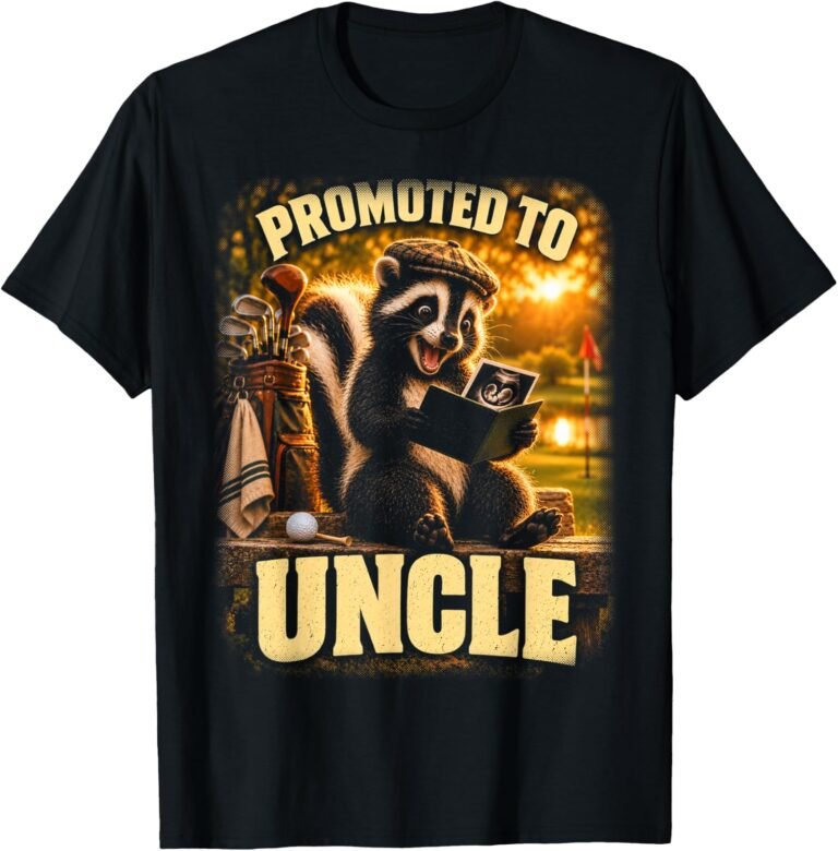 Promoted To Uncle Golf Announcement Shirt, Funny Golfer Tee, Golf Uncle Reveal Gift design