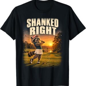 Shanked Right Shirt, Funny Golf Humor Women Tee, Ladies Golf Gift